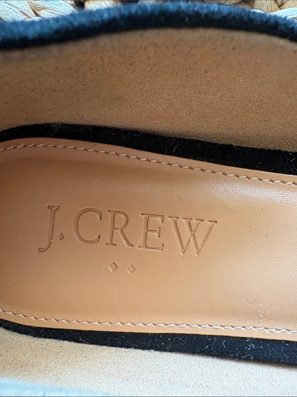 J. Crew Black Suede Pointed D'Orsay Flats - Women's size 7 - Picture 2 of 4